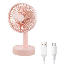 USB-Oplaadventilator voor Slaapkamer, Nachtkastje, Kantoor, Desktop, Draagbare Ventilator voor Buiten, -Oplaadventilator A