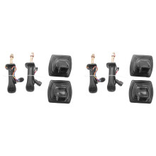 4Pcs L+R 3 Buttons Excavator Joystick Assy Handle Gears with Dust Cover for Daewoo Doosan DH DX150 215 225 300 370-9C