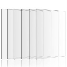 6 Pieces Clear Acrylic Cutting Pads, 8.7x6.1 Inches Clear Cutting Plate Acrylic Cutting Pads for Embossing Crafting