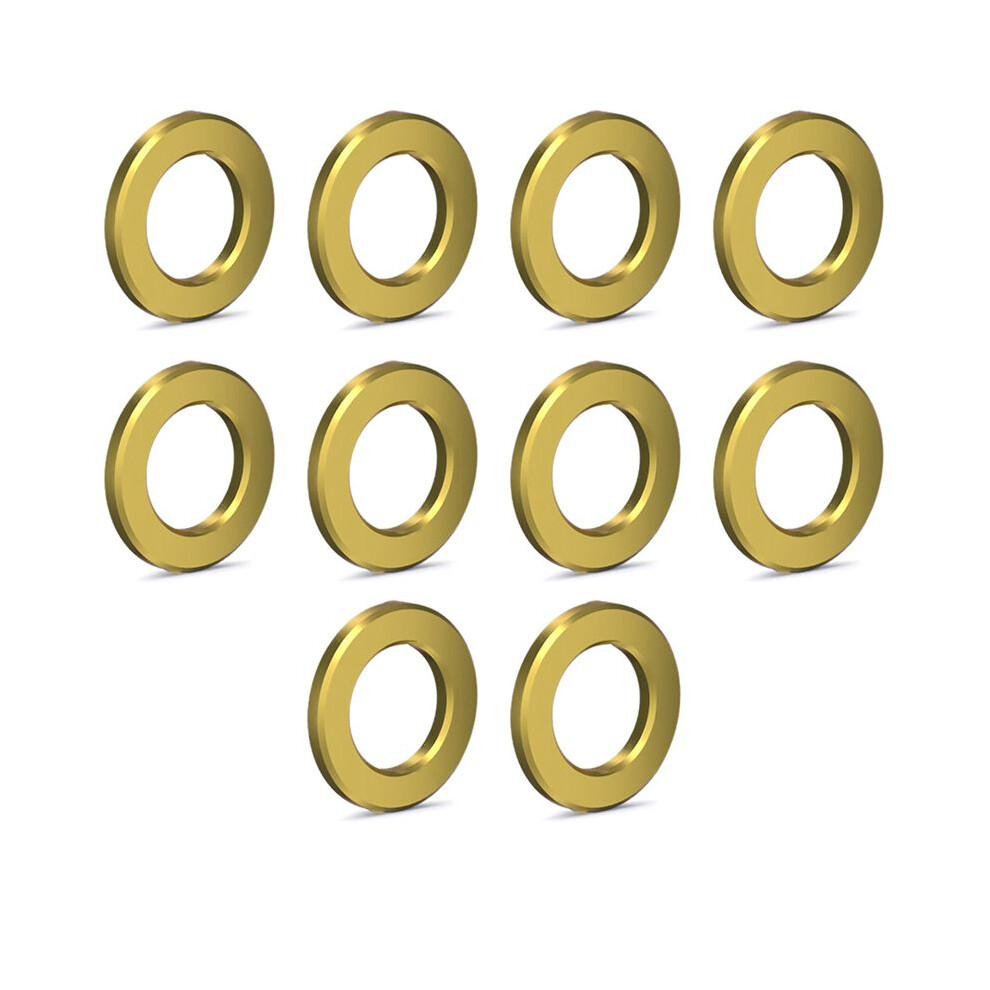 10Pcs M5 Bicycle Titanium Flat Washer Universal Bike Bolts Gasket 5Mm Mountain Road Bike Bolts Spacer Golden 4713196106093