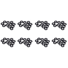 80 Stueck Schwarz Gummi Oil Seal O Shaped Ringe Dichtung Unterlegscheiben 4X2 mm