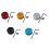 Lot de 5 Capuchons de Pédale Multicolores pour Effet Guitare 1