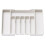 Cutlery Drawer Organiser, Expandable Utensil Tray for Kitchen, Adjustable Silverware and Flatware Holder White 1