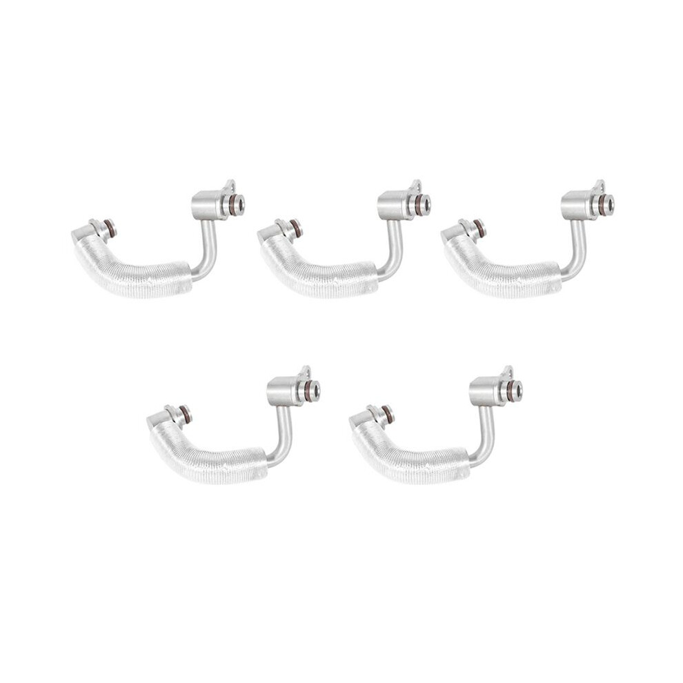 5X 11538663517 Left Side Turbo Cooling Pipe Auto Parts For 320I 328I 428I 528I X3 X4 X5 Silver 4712875068110