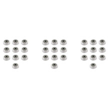 30Pcs 3D Printer Plastic Wheel POM Models Passive Round Wheel Idler Pulley Gear for CNC V-Slot