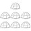 7Pcs Home Use Silver Detector Guards with Mesh Protection 11