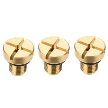 3X 17111712788 Radiator Overflow Coolant Expansion Tank Bleeder Screw Gold for E36 E39 E46 Etc.