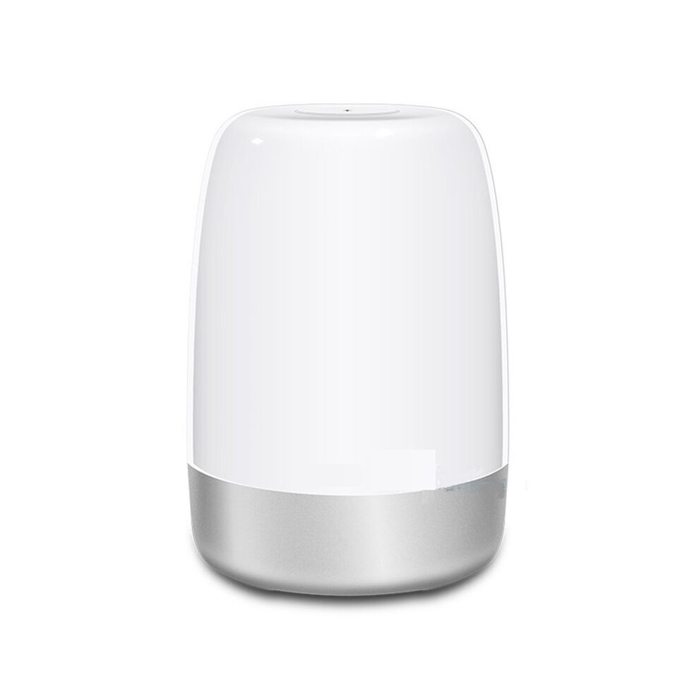 Touch Wake Night With Sunrise Simulation Alarm Clock, 2 Ways Dimmable Warm Bedside Lamp For Kid Bedrooms Light/White