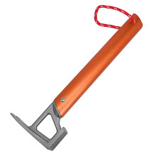 Martillo Multifuncional Naranja con Manejar de Aluminio, Martillo de Acero Inoxidable, Toldo para Tienda de CampañA, Extractor de Clavos, Martillo