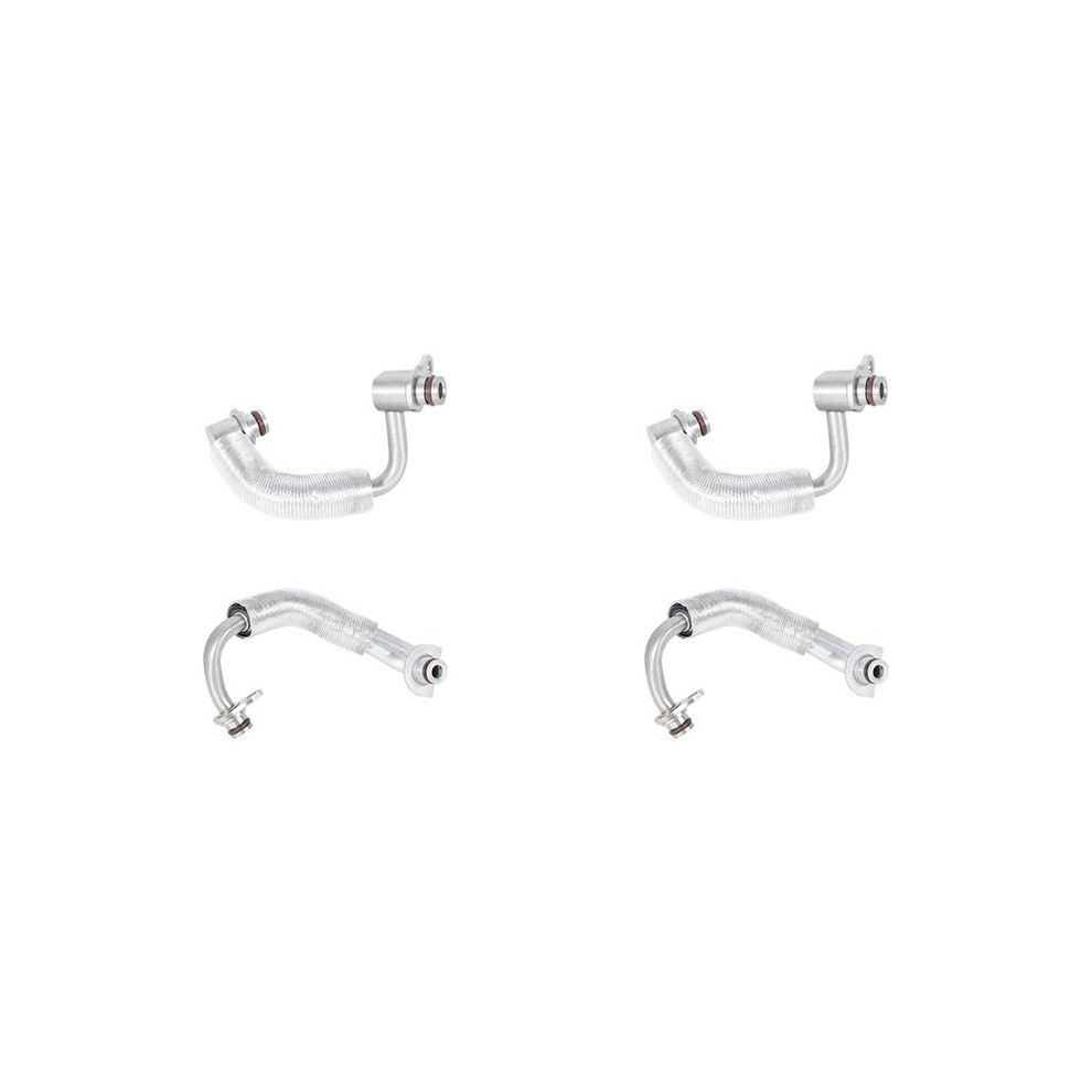 2X 11538663517 11538663516 Left+Right Turbocharger Coolant Pipe Car For - 320I 328I 428I 528I X3 X4 X5 6131797803957