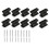 10 Pack Square Black Cabinet Knobs Drawer Dresser Knobs Cabinet Handles for Cupboard Bathroom Kitchen Cabinet Hardware 1
