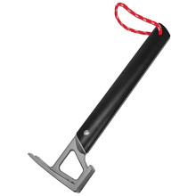 Svart Multifunktionshammare Aluminiumlegeringshandtag Rostfritt StåL Hammare CampingtäLt Baldakin Nageldragare Hammer Hammer