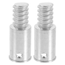 2Pcs Threaded Tip Replacement Repair Kit,Aluminum Threaded Handle Tips for 0.72 Inch Wood or Metal Poles