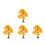 4Pcs Multi Color Mini Model Trees for Diorama Wire DIY Landscape Decor 5