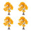 4Pcs Multi Color Mini Model Trees for Diorama Wire DIY Landscape Decor 7