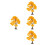 4Pcs Multi Color Mini Model Trees for Diorama Wire DIY Landscape Decor 8