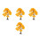 4Pcs Multi Color Mini Model Trees for Diorama Wire DIY Landscape Decor 9