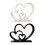 Valentines Day Decorations Heart Sculpture 3D Printed-Black 2