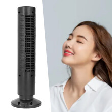 Ventilatore a torre USB senza pale 2,5 W Nero 10,5x33 cm