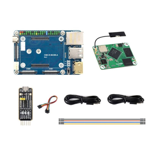 Core3566 Module Kit with Rockchip RK3566 Quad-Core Processor, for Raspberry Pi CM4 2GB+ 32GB Emmc with Wifi US PLUG