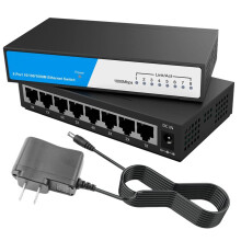 8 Port Gigabit Ethernet RJ45 Hub Internet Splitter Ethernet Network 10/100/1000Mbps US Plug