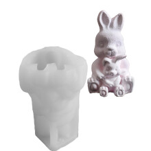 Detailed Carving Silicone Animal Candle Mould for Bear- Mother