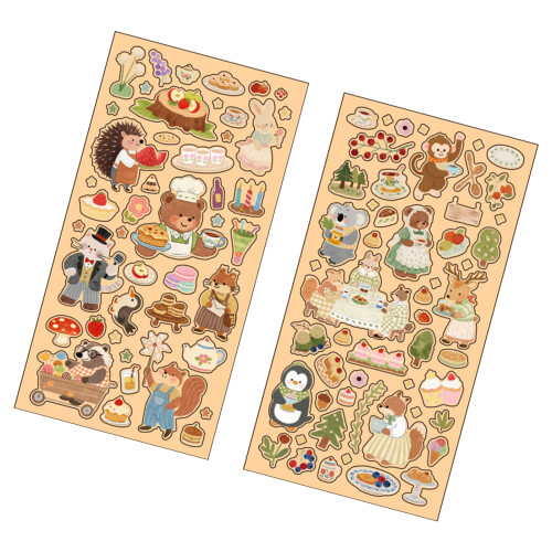 Autocollant de Scrapbooking Animal de dessin animé,-1