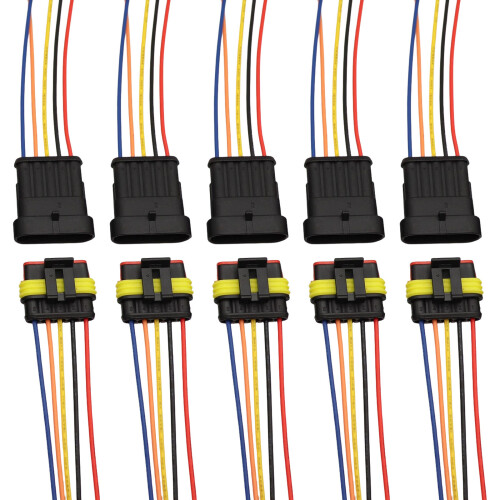 Connecteurs électriques avec fil, 5 pièces, pour voiture,-5P