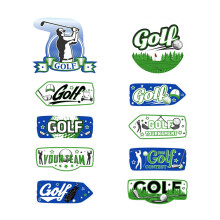 Golf Themed Party Direction Sign Decoration With Clear Markings