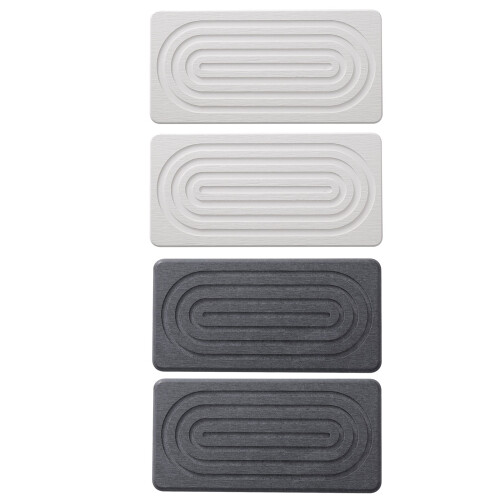 Water Absorbing Soap Dish Set High Absorption Fast Drying-White 2