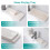 Water Absorbing Soap Dish Set High Absorption Fast Drying-White 7