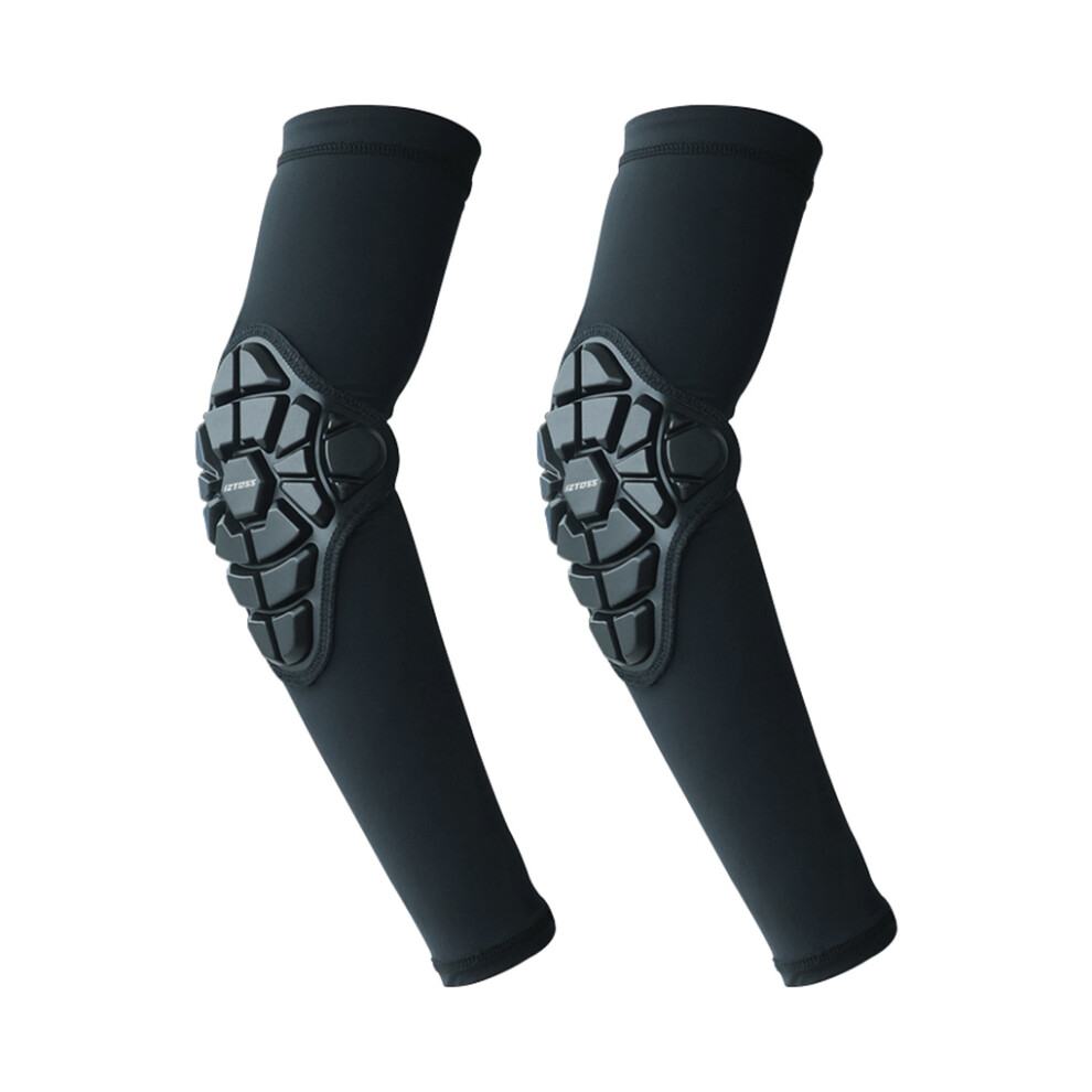 (black, M) 2pcs Impact Resistance Elbow Protector For Sports Enthusiasts