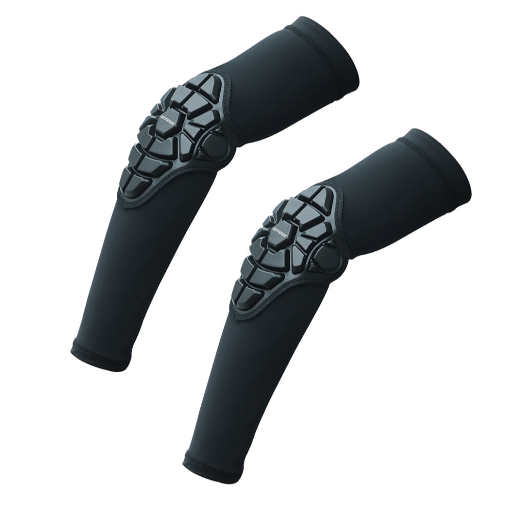 Black (, Xxl) 2Pcs Impact Resistance Elbow Protector For Sports Enthusiasts