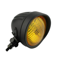 (black yellow glass) Universal Motorcycle lights Improve Safety Vintage Style Easy To