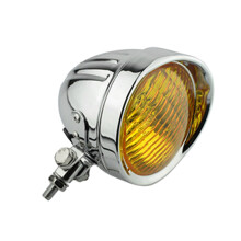 (yellow glass) Universal Motorcycle lights Improve Safety Vintage Style Easy To