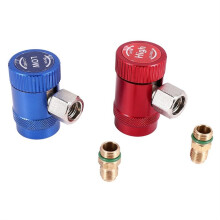Kit de Conversión de Adaptadores de Acopladores Rápidos R1234YF de Lado Alto/Bajo de CA para Automóvil con Acopladores Manuales