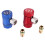 Car AC High/Low Side R1234YF Quick Couplers Adapters Conversion Kit with Manual Couplers 4
