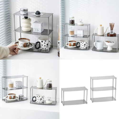 Easy To Clean Stainless Steel Shelf With Multi Layers For-2 2