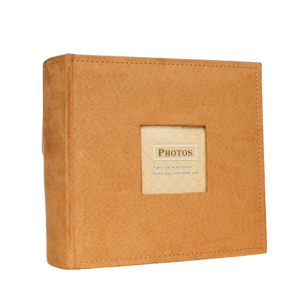 (Orange) 6 Inch Photo Album 200 Pockets Scrapbooking Memory Interleaf Type Book Orange 1111710428738