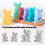 Silicone Easters Rabbits Mould For Home Candle And Craft 7