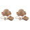 2Pièces Chapeaux Khaki Style Mode Protection Uv 2