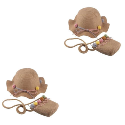 2Pièces Chapeaux Khaki Style Mode Protection Uv 2