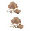 2Pièces Chapeaux Khaki Style Mode Protection Uv 7