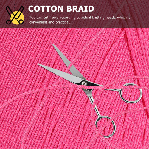 Cordelette Tricot Coton Rose Pour Projets DIY Créatifs 1