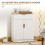 Homcom HOMCOM Sideboard Storage Cupboard with Drawer for Living Room Entryway White 4