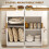 Homcom HOMCOM Sideboard Storage Cupboard with Drawer for Living Room Entryway White 5