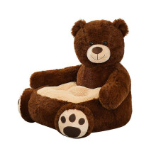 (dark brown) Modern And Cute Of Lovely Teddy Bear Panda Unicorn Duck Kids Sofa