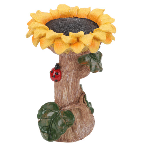 Sonnenblumen Vogelbad Harz Gartendeko 2