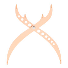 Eyebrow Golden Ratio Caliper Tool 3-Point Symmetry Rose Gold