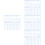 24Pcs Blue Plastic Rulers Geometric Drawing Tools for School 7